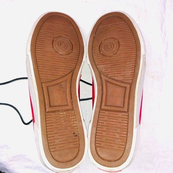 Polo Ralph Lauren Mens 8 Shoes Red Navy Blue Sander Chukka Leather Casual